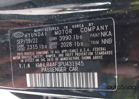 2023 Hyundai Elantra N Line z USA, uszkodzony, nr VIN KMHLR4AF3PU431945